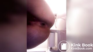 Girl pooping on toilet self shot 15