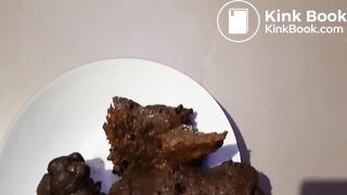 Big fat turd from masked slut