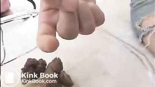 Japanese girl pooping34