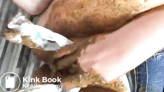 Hot chubby girl hot shit play in the shower