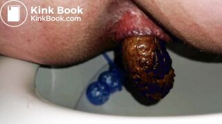 Moaning while pooping hard