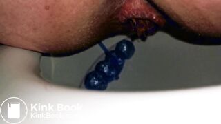 Moaning while pooping hard