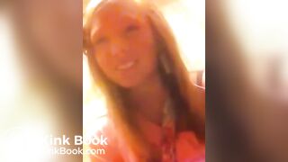 Annoying chick films herself pooping in public bathroom