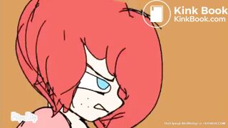 anime red haired girl plomps