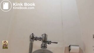 Asian girl poops in squat toilet 75