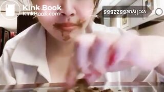 chinese girl eat shit - video 2