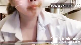 chinese girl eat shit - video 2