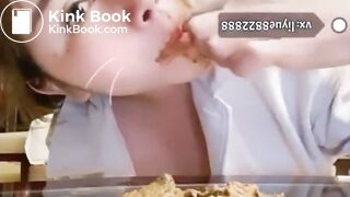 chinese girl eat shit - video 2
