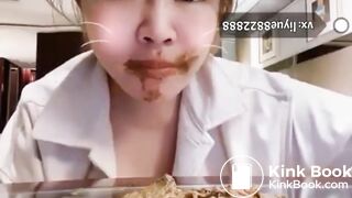 chinese girl eat shit - video 2