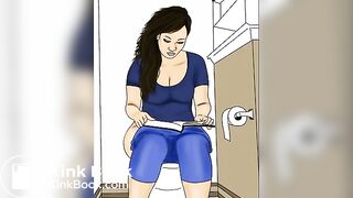 Girl pooping on toilet audio 2