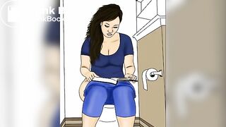 Girl pooping on toilet audio 2