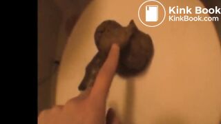 Japanese amateur woman selfie shitting