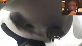 Asian girl poops in squat toilet 86