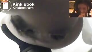 Asian girl poops in squat toilet 86