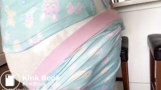 Girl Has A Big Mess In Her Diaper