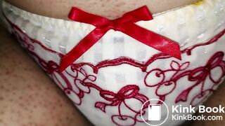 It ready to shit that lovely cherries pattern panty again!