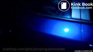 Two girls smear poop on car windows and door handle.