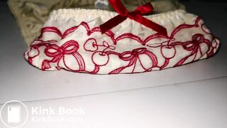 A clean and new lovely cherries pattern panty before playing!