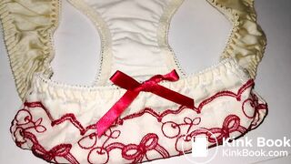 A clean and new lovely cherries pattern panty before playing!