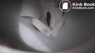 Girl pooping a Little bit