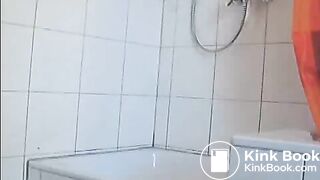 suppository shit by constipated girl