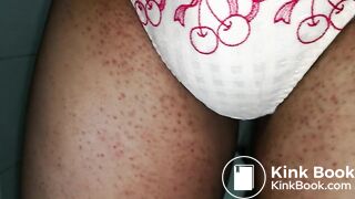 Let put on this lovely cherries pattern panty!!!