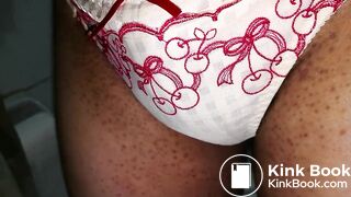 Let put on this lovely cherries pattern panty!!!