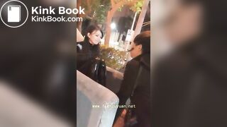 Two Bad Chinese Girls Humiliate a boy on the playground