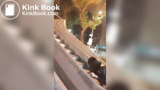 Two Bad Chinese Girls Humiliate a boy on the playground