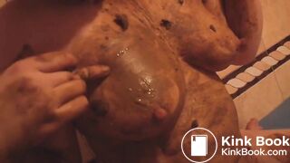 Cute, innocent looking japanese girl eats her shit