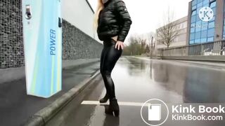 Diarrhea on a rainy day outside