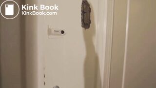 Cute girl pooping on toilet before date