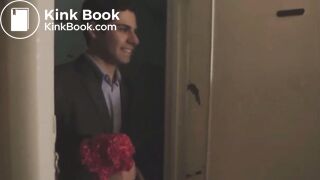 Cute girl pooping on toilet before date