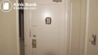 Cute girl pooping on toilet before date