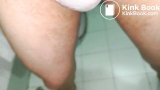 Put on this lovely purple ... style panty with a shit inside to play again