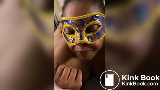 Part 2 of my slave polishing off her master's big turd