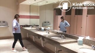 Girl shit and farts in toilet