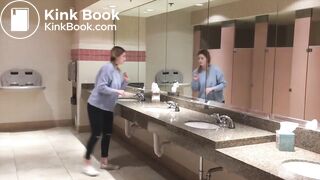 Girl shit and farts in toilet