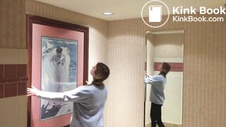 Girl shit and farts in toilet