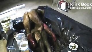 Pervert couple fucking in shit