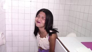 Sexy teen toilet farting and pooping - video 53