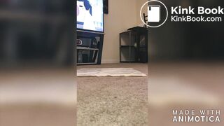 Ebony BBW living room