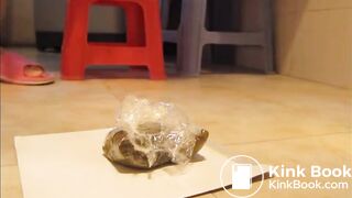 young korean girl pooping