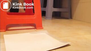 young korean girl pooping