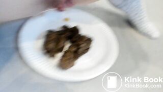Teen Takes A Shit For You On A Plate