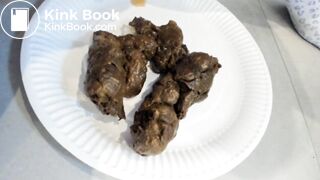 Teen Takes A Shit For You On A Plate