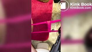 Shitting on the toilet again