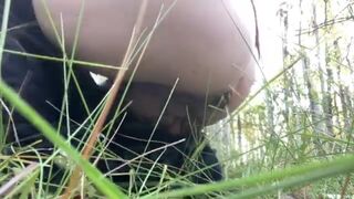 kady shits in woods