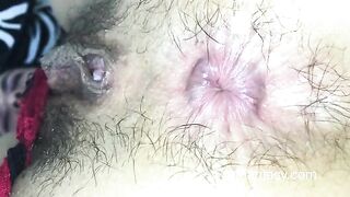 Farting to your nose with her hairy asshole!