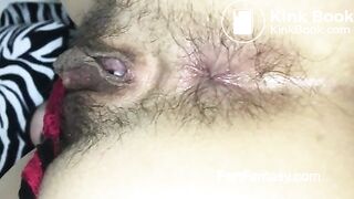 Farting to your nose with her hairy asshole!